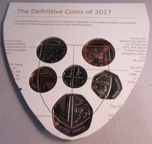 Load image into Gallery viewer, 2017 UK ROYAL SHIELD OF ARMS BUNC DEFINITIVE 6 COIN SET IN SEALED CARD
