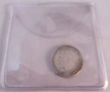 Load image into Gallery viewer, 1916 KING GEORGE V BARE HEAD .925 SILVER 3d THREE PENCE COIN IN CLEAR FLIP

