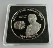 Load image into Gallery viewer, 2008 HISTORY OF THE RAF SIR FRANK WHITTLE PROOF £5 FIVE POUND CROWN BOX COA
