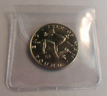 Load image into Gallery viewer, 1979 ISLE OF MAN BUNC £1 ONE POUND COIN IN PROTECTIVE CLEAR FLIP

