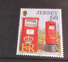 Load image into Gallery viewer, JERSEY POST BOXES DECIMAL STAMPS X 3 MNH IN STAMP HOLDER
