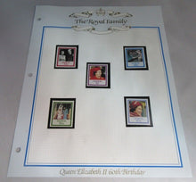 Load image into Gallery viewer, 1986 QUEEN ELIZABETH II 60TH BIRTHDAY SAMOA STAMPS &amp; ALBUM SHEET
