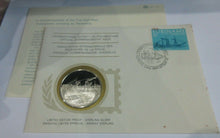 Load image into Gallery viewer, 1977 First Crossing by Steamship INT&#39;L Society of Postmasters Silver Proof Medal
