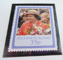 Load image into Gallery viewer, 1986 QUEEN ELIZABETH II 60TH BIRTHDAY ASCENSION ISLAND STAMPS &amp; ALBUM SHEET
