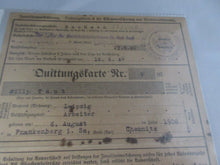 Load image into Gallery viewer, 1940 - 1941 WWII GERMANY Invalidenvers REVENUE STAMPBOOK &amp; STAMPS LEIPZIG
