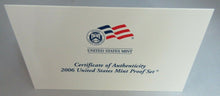 Load image into Gallery viewer, UNITED STATES MINT PROOF 2006 10 COIN SET PRESENTED IN TWO CLEAR HARD CASES
