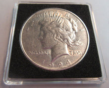 Load image into Gallery viewer, 1924 SILVER PEACE DOLLAR .900 $1 UNC PHILADELPHIA MINT BOX &amp; COA
