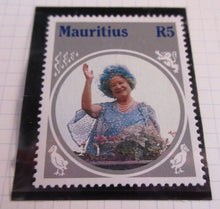 Load image into Gallery viewer, 1985 HMQE QUEEN MOTHER 85th ANNIV COLLECTION MAURITIUS STAMPS ALBUM SHEET
