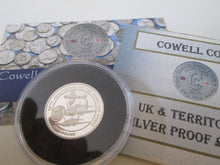 Load image into Gallery viewer, UK ROYAL MINT &amp; POBJOY MINT SILVER PROOF £1 COIN ENCAPSULATED WITH COA
