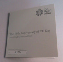 Load image into Gallery viewer, Anniversary of D-Day 2021 Silver Proof UK £2 Coin From Royal Mint Boxed with COA
