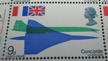 Load image into Gallery viewer, 1969 CONCORDE GENTLEMAN HARRISON 9d 6 STAMPS MNH
