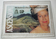 Load image into Gallery viewer, 1952-1992 QEII 40TH ANNIVERSARY OF THE ACCESSION - 5 X ASCENSION MNH STAMPS/INFO
