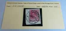 Load image into Gallery viewer, INTERPROVINCIAL STAMPS CAPE OF GOOD HOPE USED IN ORANGE RIVER COLONY ONE PENNY
