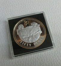 Load image into Gallery viewer, QEII BIRTH OF PRICE WILLIAM  SILVER PROOF .999 SELECTIVE GOLD CROWN COIN
