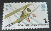 Load image into Gallery viewer, 1918-1968 ROYAL AIR FORCE 1 SHILLING 7 X STAMPS MNH
