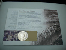 Load image into Gallery viewer, 1953-2003 HER MAJESTY THE QUEEN&#39;S CORONATION ANNIVER BUNC £5 COIN COVER PNC
