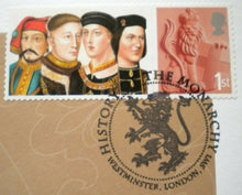 Load image into Gallery viewer, 2008 HISTORY OF THE MONARCHY HENRY V COMMEMORATIVE STAMP COVER
