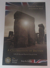 Load image into Gallery viewer, 2009 Stonehenge A Celebration of Britain Silver Proof £5 Coin COA Royal Mint
