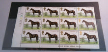 Load image into Gallery viewer, 1978 THOROUGHBRED 13p BLOCK OF 12 STAMPS MNH
