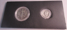 Load image into Gallery viewer, 1936 AMERICAS MOST BEAUTIFUL .900 SILVER COINS HALF DOLLAR &amp; ONE DIME SET
