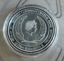 Load image into Gallery viewer, 2020 St. Kitts &amp; Nevis Brimstone Hill Silver Proof 1oz East Caribbean $2 Coin

