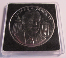 Load image into Gallery viewer, JAMES A MACKAY POBJOY ENCYCLOPAEDIA BUNC MEDALLION  QUAD CAPSULE &amp; COA
