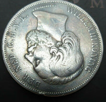 Load image into Gallery viewer, 1874 DUTCH 2 1/2 GUILDER WILLEM III SILVER COIN GOD Z Y MET S ON RIM
