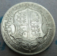 Load image into Gallery viewer, 1915 GEORGE V BARE HEAD FIRST COIN HALF 1/2 CROWN SPINK 4011 CROWNED SHIELD Cc1
