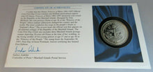 Load image into Gallery viewer, 1961-1997 DIANA PRINCESS OF WALES BUNC MARSHALL ISLANDS $5 COIN COVER PNC
