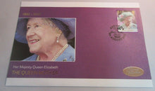 Load image into Gallery viewer, 1900 2002 QUEEN MOTHER - 2 STAMP COVERS &amp; FOLDER SHEET BERMUDA
