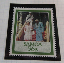 Load image into Gallery viewer, 1986 QUEEN ELIZABETH II 60TH BIRTHDAY SAMOA STAMPS &amp; ALBUM SHEET
