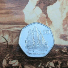 Load image into Gallery viewer, 2020 Fifty Pence HMS RESOLUTION  50p Coin PACK GEORGIA &amp; SANDWICH ISLANDS

