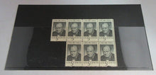 Load image into Gallery viewer, WINSTON CHURCHILL US 5 CENTS 7 X STAMPS MNH WITH CLEAR FRONTED STAMP HOLDER
