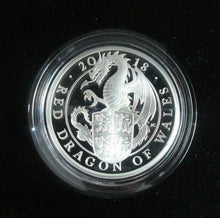 Load image into Gallery viewer, The Red Dragon of Wales 2018 1oz Silver Proof UK £2 Coin In Royal Mint Box + COA
