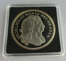 Load image into Gallery viewer, THE MILLIONAIRES COLLECTION WILLIAM &amp; MARY CROWN H-MARKED SILVER PROOF BOX &amp; COA
