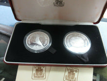 Load image into Gallery viewer, 1979 ROYAL MINT FALKLAND ISLANDS £5 &amp; £10 CONSERVATION SILVER PROOF COIN SET cc1
