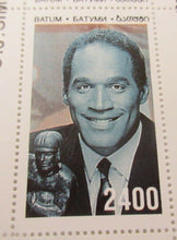 Load image into Gallery viewer, NFL HALL OF FAME O J SIMPSON 2 X STAMPS MNH
