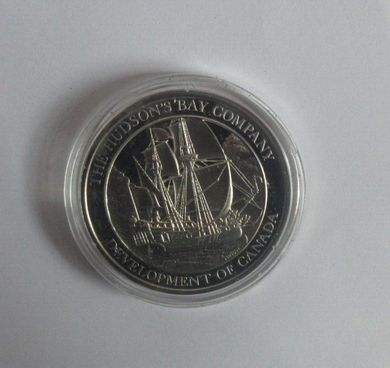 The Hudson Bay Company - Development of Canada Silver Proof Medal +Info Sheet