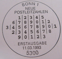 Load image into Gallery viewer, 1993 INTRODUCTION OF FIVE DIGIT POSTCODE WEST GERMANY COIN COVER PNC
