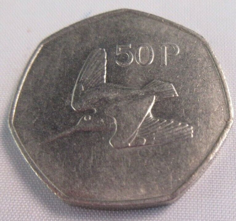 EIRE 50p 1978 FIFTY PENCE UNC PRESENTED IN CLEAR FLIP