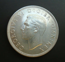 Load image into Gallery viewer, 1944 KING GEORGE VI BARE HEAD 1 SILVER HALF CROWN ref SPINK 4080 A6
