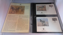 Load image into Gallery viewer, Mountain Zebra WWF Info Sheets Exclusive Stamps from Namibia and FDC&#39;s
