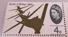 Load image into Gallery viewer, 1965 QEII BATTLE OF BRITAIN 1940 4d 12 x PRE DECIMAL STAMPS MNH IN STAMP HOLDER
