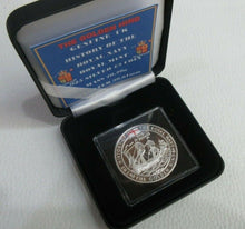 Load image into Gallery viewer, 2003 HISTORY OF THE ROYAL NAVY GOLDEN HIND SILVER PROOF £5 COIN ROYAL MINT
