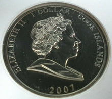 Load image into Gallery viewer, 2007 DIAMOND WEDDING ANNIVERSARY BUNC ONE DOLLAR COIN COVER PNC, STAMP AND COA
