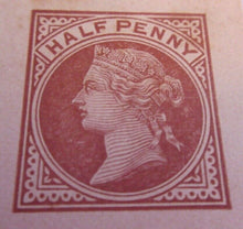 Load image into Gallery viewer, QUEEN VICTORIA HALF PENNY POSTCARD UNUSED IN CLEAR FRONTED HOLDER
