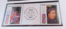 Load image into Gallery viewer, 1991 THE BIRTHDAYS OF QEII 65 &amp; PRINCE PHILIP 70 STAMPS MNH &amp; ALBUM SHEET
