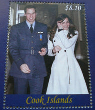 Load image into Gallery viewer, 2011 ROYAL ENGAGEMENT WILLIAM &amp; KATE 16 NOV2010 COOK ISLANDS MINIATURE SHEET MNH
