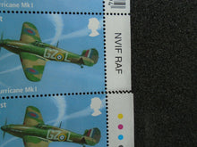 Load image into Gallery viewer, 2018 RAF CENTENARY SHEET BARCODE TRAFIC LIGHTS ON MARGIN UMNH GB STAMPS
