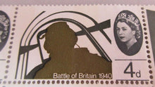 Load image into Gallery viewer, 1965 QEII BATTLE OF BRITAIN 1940 4d 12 x PRE DECIMAL STAMPS MNH IN STAMP HOLDER
